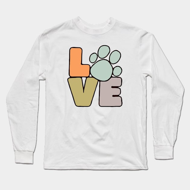 LOVE (color) Long Sleeve T-Shirt by My Dog Is Cutest